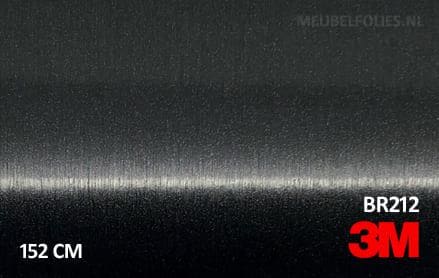 3M 2080 BR212 Brushed Black Metallic interieurfolie