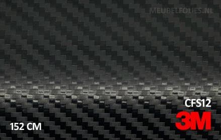3M 2080 CFS12 Carbon Fiber Black interieurfolie