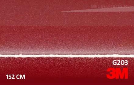 3M 2080 G203 Gloss Red Metallic interieurfolie