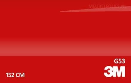3M 2080 G53 Gloss Flame Red interieurfolie