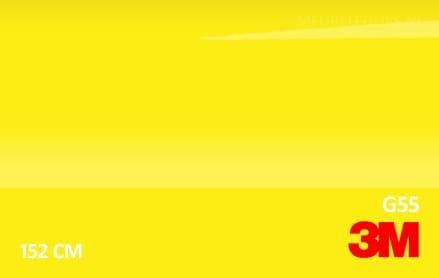 3M 2080 G55 Gloss Lucid Yellow interieurfolie
