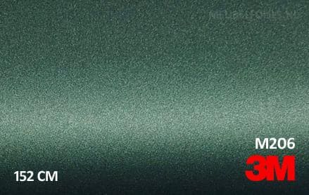 3M 2080 M206 Matte Pine Green Metallic interieurfolie