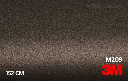 3M 2080 M209 Matte Brown Metallic interieurfolie