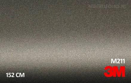 3M 2080 M211 Matte Charcoal Metallic interieurfolie