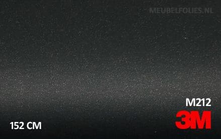 3M 2080 M212 Matte Black Metallic interieurfolie