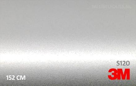 3M 2080 S120 Satin White Aluminium interieurfolie