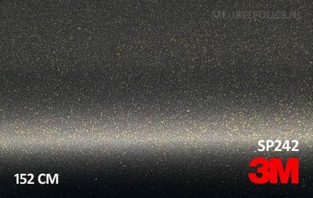 3M 2080 SP242 Satin Gold Dust Black interieurfolie