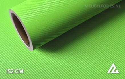 3D carbon groen interieurfolie