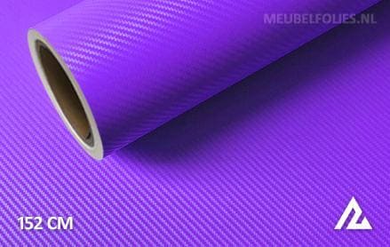 3D carbon paars interieurfolie