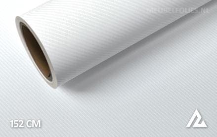 4D carbon wit interieurfolie