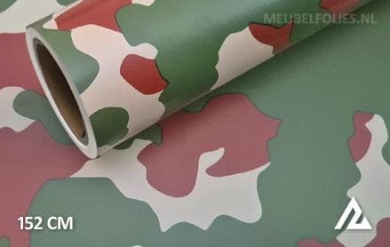 Camouflage groen bruin interieurfolie