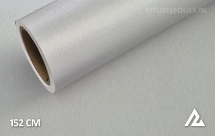Geborsteld aluminium zilver interieurfolie
