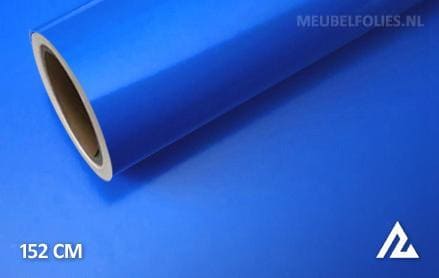 Glans blauw interieurfolie