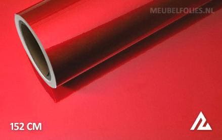 Glans metallic rood interieurfolie