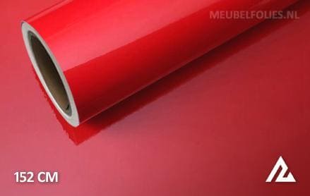 Glans rood interieurfolie
