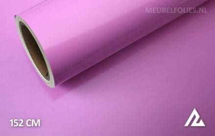 Glans roze interieurfolie