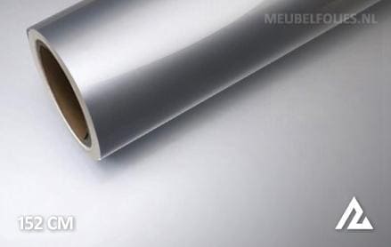 Glans zilver interieurfolie