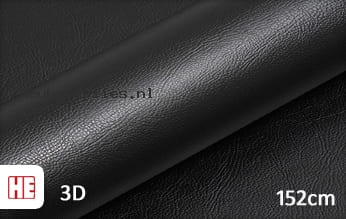 Hexis HX30PG889B Grain Leather Black Gloss meubelfolie