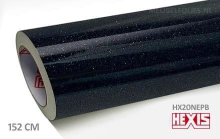 Hexis HX20NEPB Ebony Sparkle Black Gloss interieurfolie