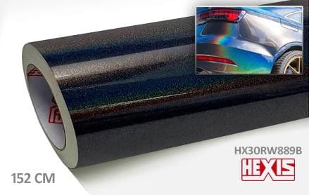 Hexis HX30RW889B Black Rainbow Gloss interieurfolie