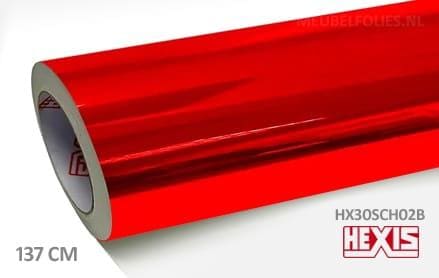 Hexis HX30SCH02B Super Chrome Red Gloss interieurfolie