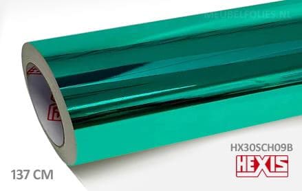 Hexis HX30SCH09B Super Chrome Turquoise Gloss interieurfolie