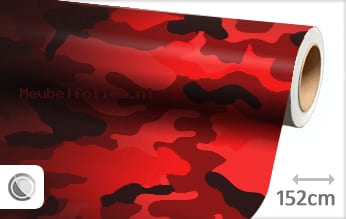 Camouflage rood meubelfolie