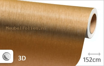 Geborsteld aluminium goud meubelfolie