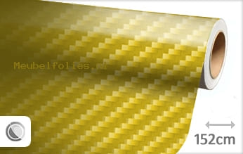 Geel 2D carbon meubelfolie
