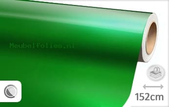 Glans metallic groen meubelfolie