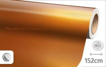 Glans metallic oranje meubelfolie